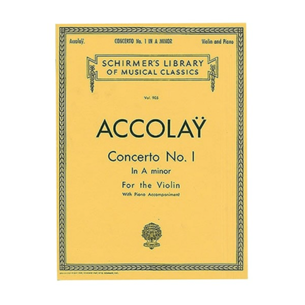 Accolay Violin Concerto No. 1 in A minor for Violin Student Concerto