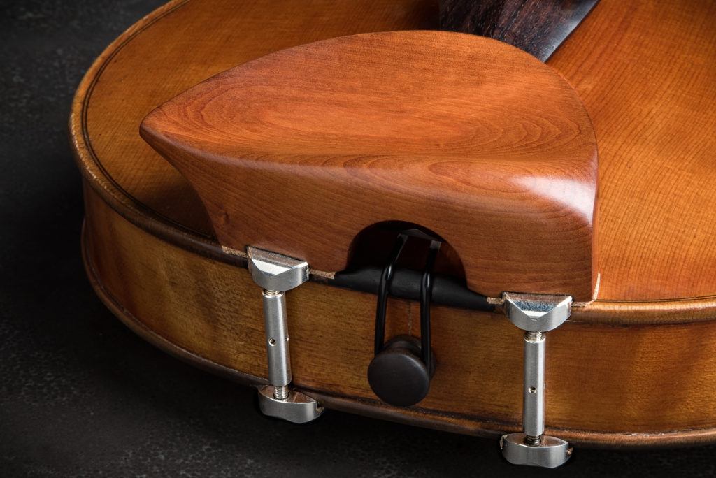 Alexander Boxwood Violin Chinrest w/ Nickel Barrels Potter Violins