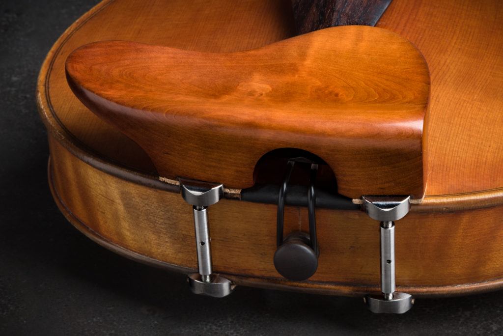 Berber Boxwood Viola Chinrest w/ Nickel Barrels by Alexander