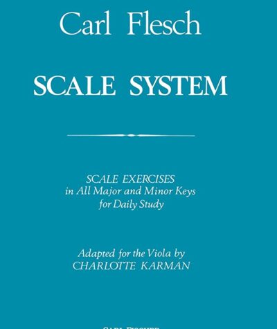 Carl Flesch Scale System for Viola Music Theory Scales and Arpeggios