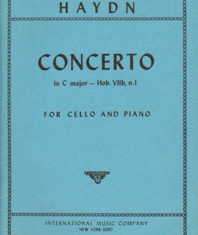 Haydn Cello Concerto No. 1 in C Major Rostropovich International Edition Classical Cello Concerto