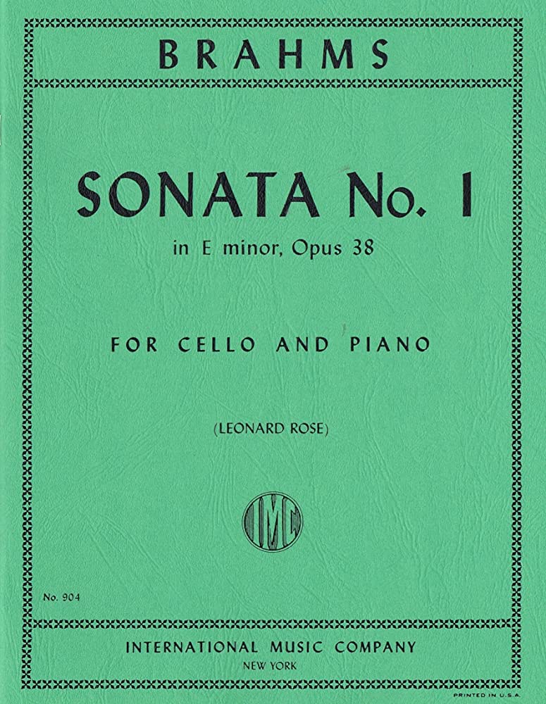 Brahms:　Sonata　(Rose　38　Cello　Violins　No.　Op.　1,　for　International)　Potter