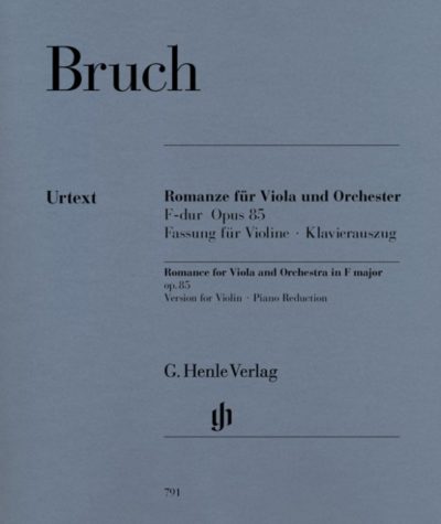 Bruch Romance for Viola and Orchestra in F Major, Op. 85 Henle