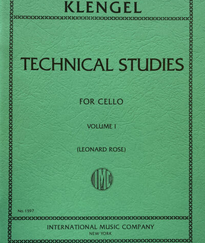 Julius Klengel Technical Studies for Cello Volume 1 Leonard Rose International Edition Etude Technique for Cello Students Cellists