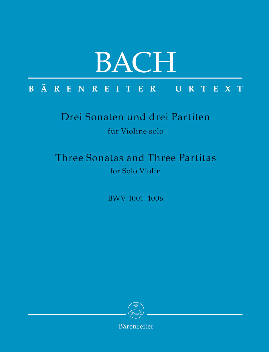 Three Sonatas and Three Partitas for Violin, (Baerenreiter) - Potter Violins
