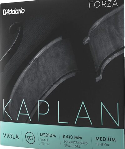 D'Addario Kaplan Forza Viola Strings, Medium Tension Titanium Nickel Silver C G D A