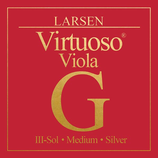 Larsen Virtuoso G String Medium Silver Viola Strings C G D A
