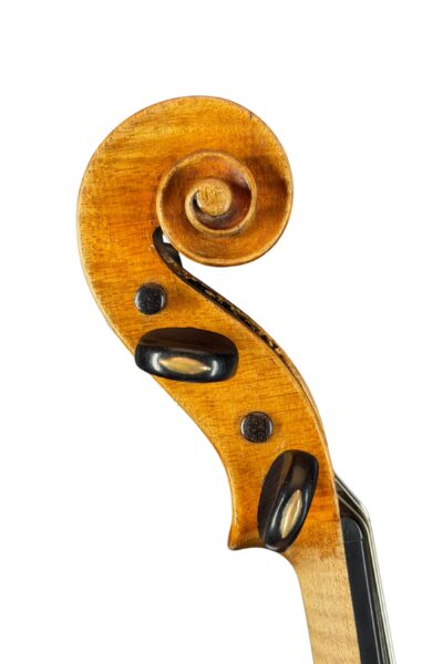 Enrico Ceruti Violin, Cremona 1865 Scroll