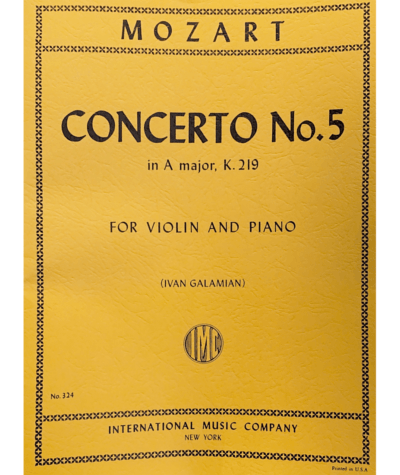 Mozart Violin Concerto International Edition