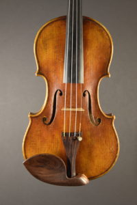 C7491 44 Violin labeled Michael Weller, 1980 Front