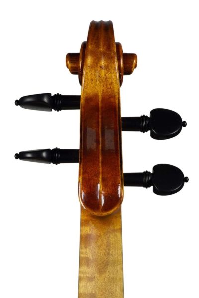 Violin labeled and by Nicolas Gilles, Villeneuvette 2023, copy of the 'Violon du Diable' Guarneri 'del Gesu' 1734 Back Scroll